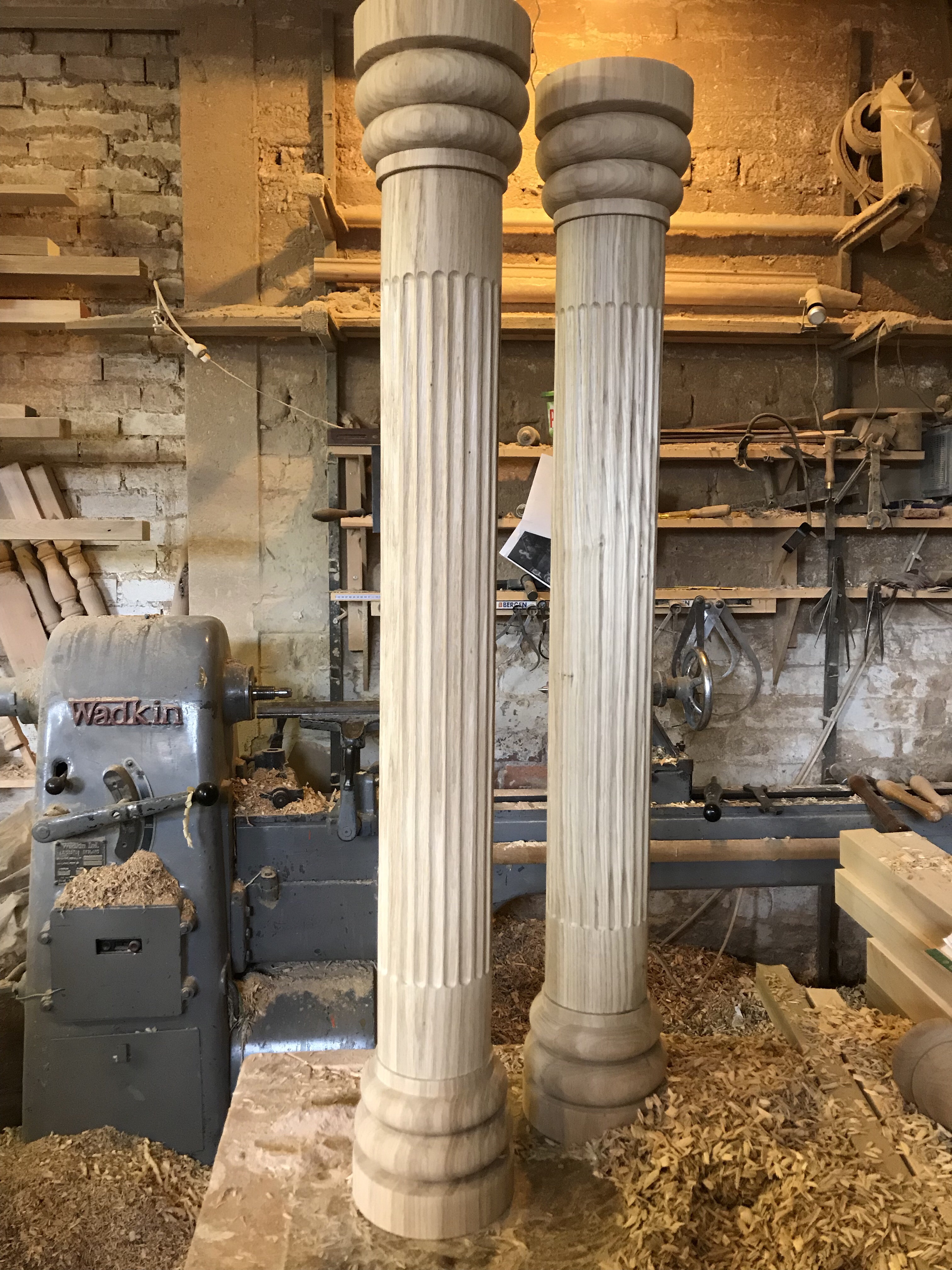 Oak pilaster